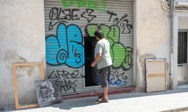 The painter has his studio in the Barcelona neighborhood of Sarrià. Photo: Joanna Chichelnitzky