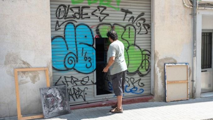 El pintor té l’estudi al barri barceloní de Sarrià. Foto: Joanna Chichelnitzky