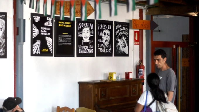 Posters of Casa de Balneario at Can Batlló. Photo provided