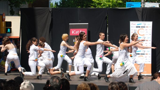 Una imagen de Claqué en la calle en 2010, una fiesta dedicada al género que organiza anualmente Tot pel claqué. Foto cedida