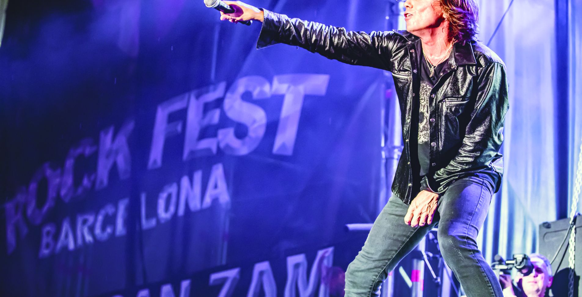 Joey Tempest, vocalist of Europe, during Rock Fest 2024 (Photo: Andreu Fernández)