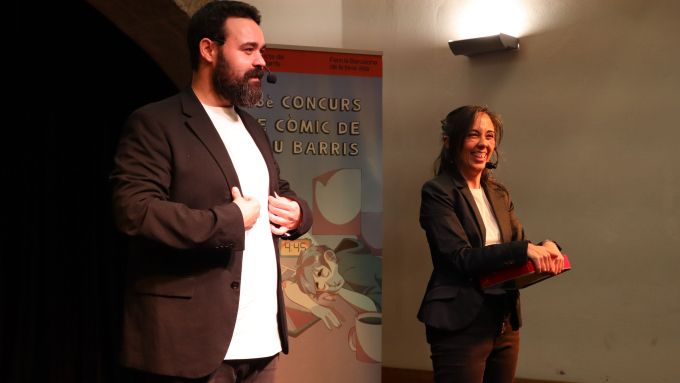 Acte de presentació dels guanyadors del 26è Concurs de Còmic de Nou Barris. Foto cedida
