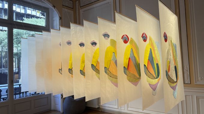 Una de les peces és una instal·lació que explora la memòria, el temps i el procés. Foto: Joana Justícia