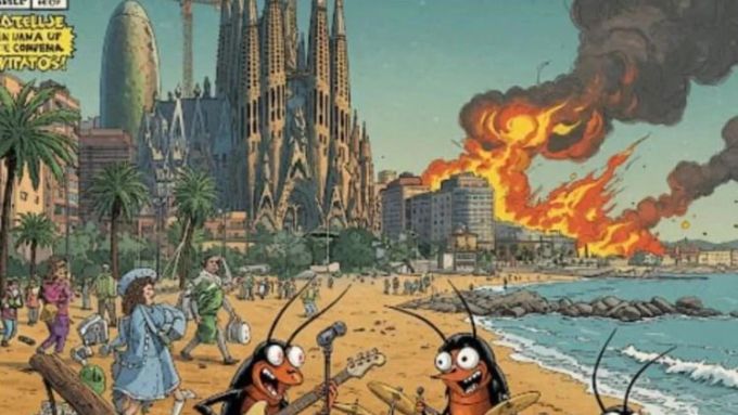 'Guiri bomba' és un tema que, com diu el cantant de Paneroles, és un "explosiu per rebentar ciutats". Foto: Instagram (@panerolaband)